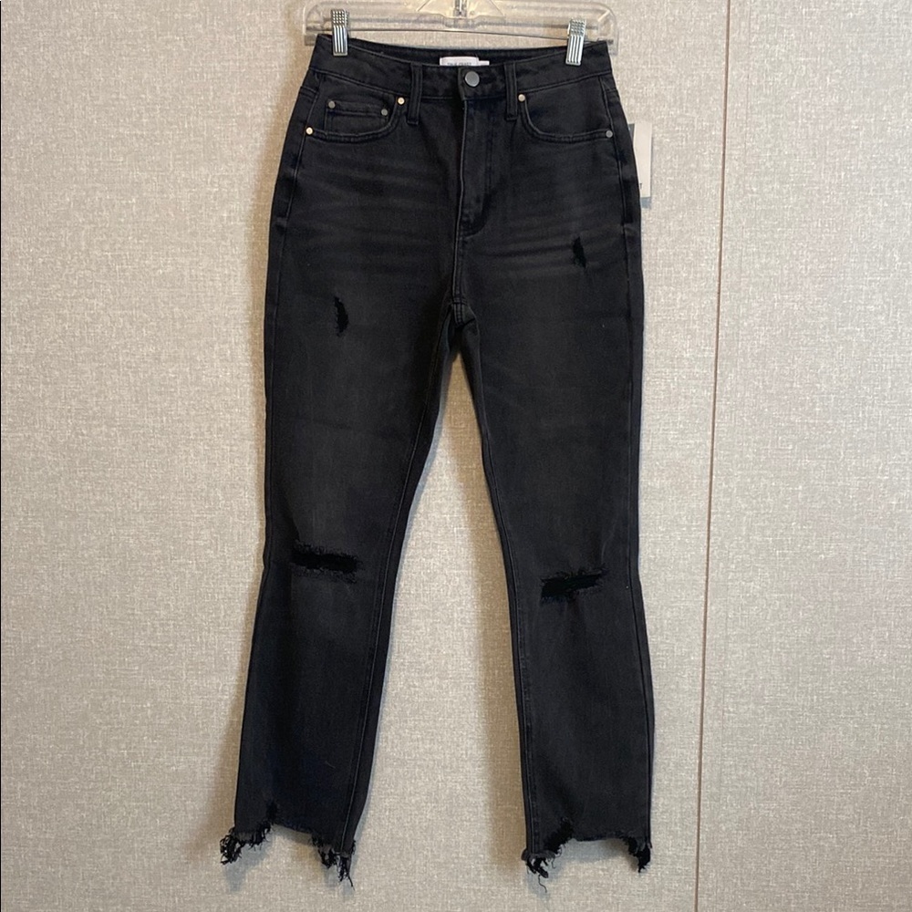 NWT True Craft Black High Rise Distressed Jeans